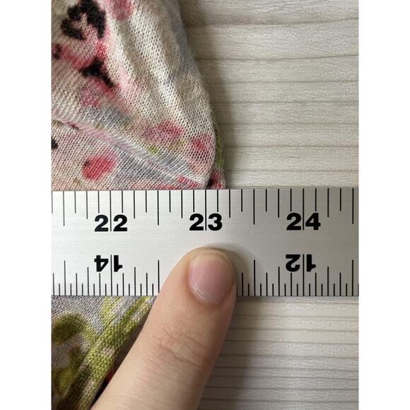 J Jill Love Linen Shirt Womens Large Floral 3/4 Sleeve Lightweight Button Up Top - Picture 5 of 10